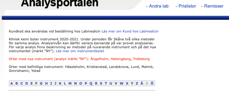 Klinisk kemi – om labbprover